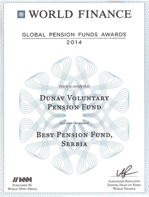 World Finance Pension Fund Awards 2014