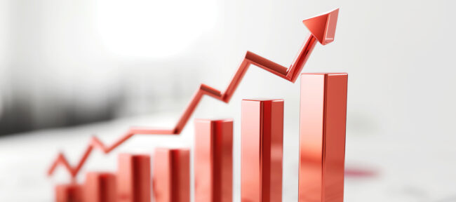 Business growth graph, AI generated